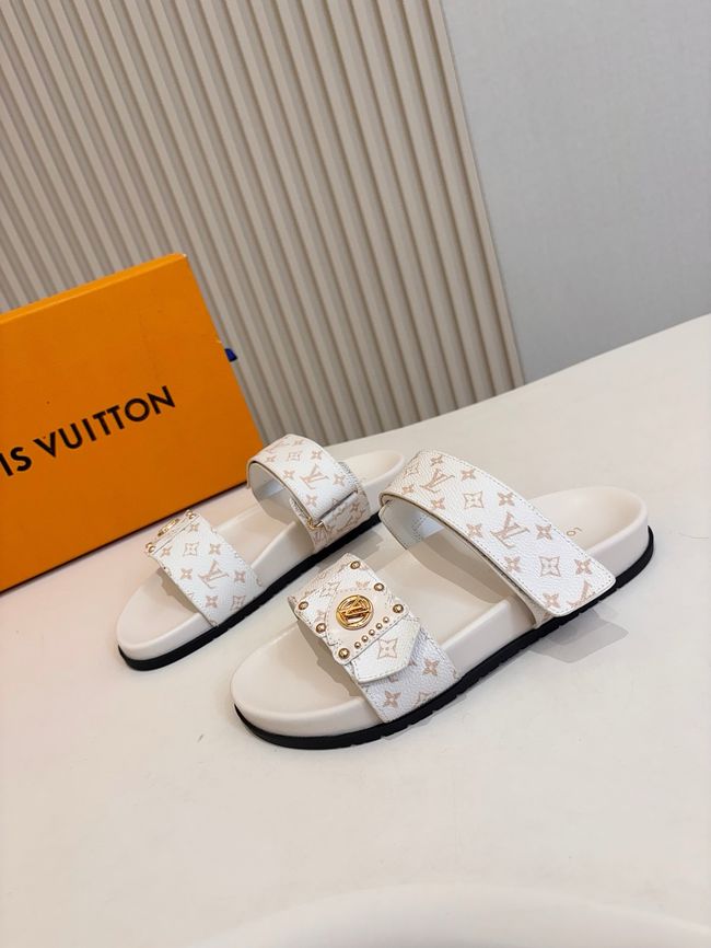 Louis Vuitton Bom Dia Flat Comfort Mule 1ABVNC-8 Louis Vuitton Bom Dia Flat Comfort Mule 1ABVNC-8