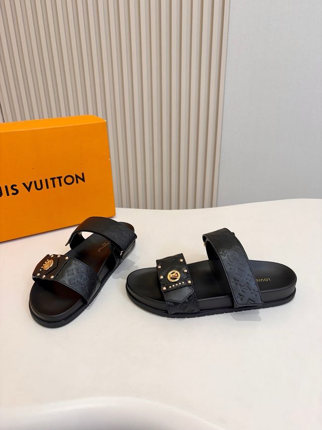 Louis Vuitton Bom Dia Flat Comfort Mule 1ABVNC-9 Louis Vuitton Bom Dia Flat Comfort Mule 1ABVNC-9