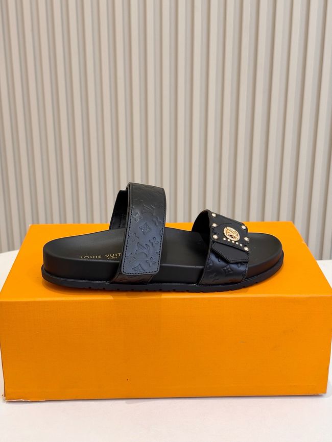 Louis Vuitton Bom Dia Flat Comfort Mule 1ABVNC-9 Louis Vuitton Bom Dia Flat Comfort Mule 1ABVNC-9
