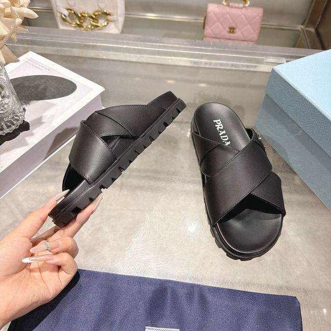 Prada Matelasse nappa leather flatform slides 64113-3 Prada Matelasse nappa leather flatform slides 64113-3