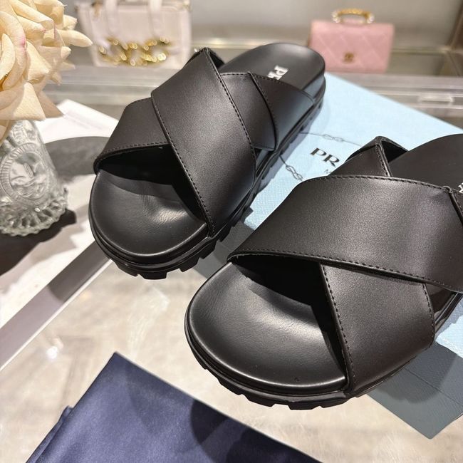 Prada Matelasse nappa leather flatform slides 64113-3 Prada Matelasse nappa leather flatform slides 64113-3