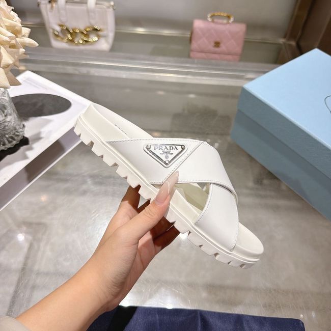 Prada Matelasse nappa leather flatform slides 64113-4 Prada Matelasse nappa leather flatform slides 64113-4