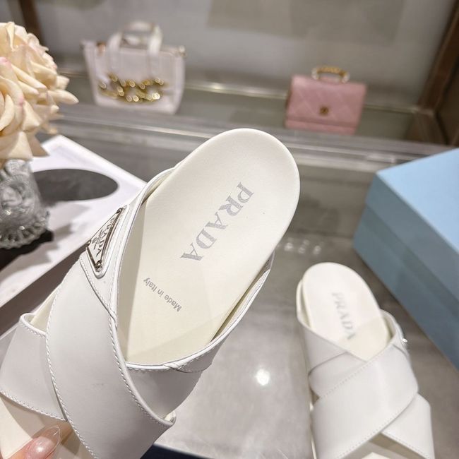 Prada Matelasse nappa leather flatform slides 64113-4 Prada Matelasse nappa leather flatform slides 64113-4