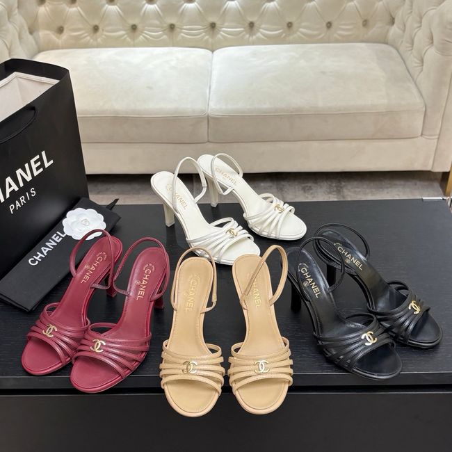 Chanel Slingbacks Lambskin heels 9CM 64125-1 Chanel Slingbacks Lambskin heels 9CM 64125-1