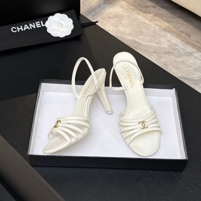 Chanel Slingbacks Lambskin heels 9CM 64125-1 Chanel Slingbacks Lambskin heels 9CM 64125-1