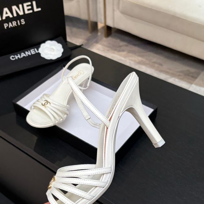 Chanel Slingbacks Lambskin heels 9CM 64125-1 Chanel Slingbacks Lambskin heels 9CM 64125-1