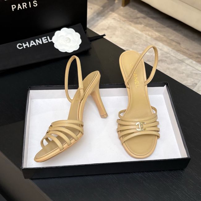 Chanel Slingbacks Lambskin heels 9CM 64125-2 Chanel Slingbacks Lambskin heels 9CM 64125-2