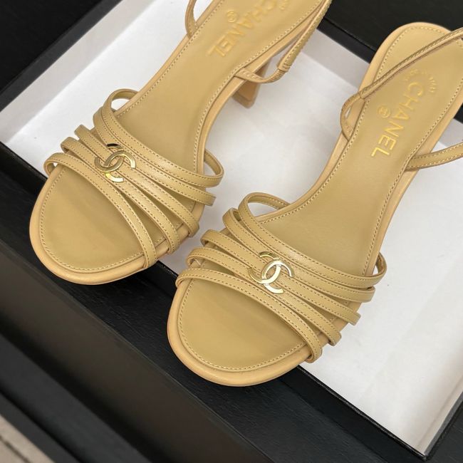 Chanel Slingbacks Lambskin heels 9CM 64125-2 Chanel Slingbacks Lambskin heels 9CM 64125-2