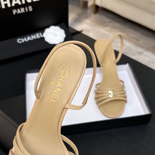 Chanel Slingbacks Lambskin heels 9CM 64125-2 Chanel Slingbacks Lambskin heels 9CM 64125-2
