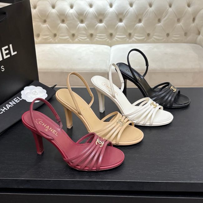 Chanel Slingbacks Lambskin heels 9CM 64125-3 Chanel Slingbacks Lambskin heels 9CM 64125-3