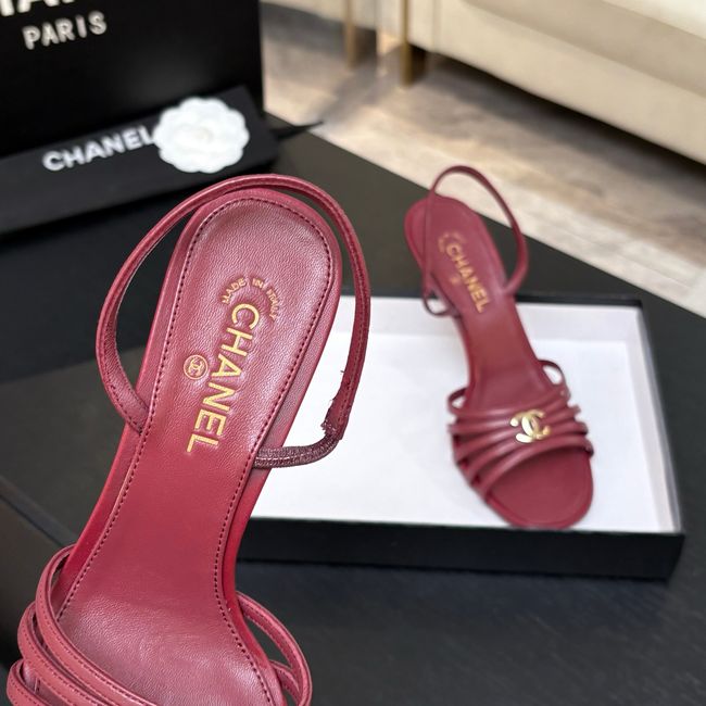 Chanel Slingbacks Lambskin heels 9CM 64125-4 Chanel Slingbacks Lambskin heels 9CM 64125-4