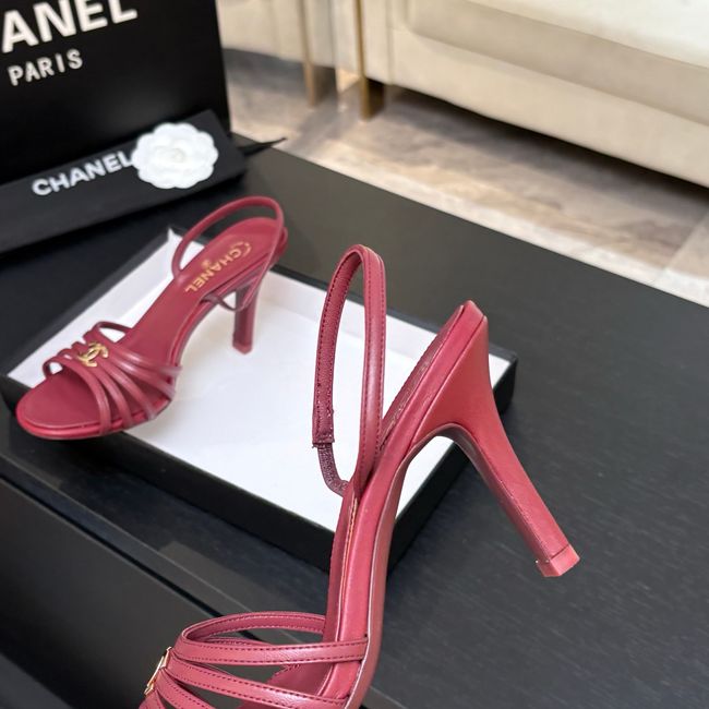 Chanel Slingbacks Lambskin heels 9CM 64125-4 Chanel Slingbacks Lambskin heels 9CM 64125-4