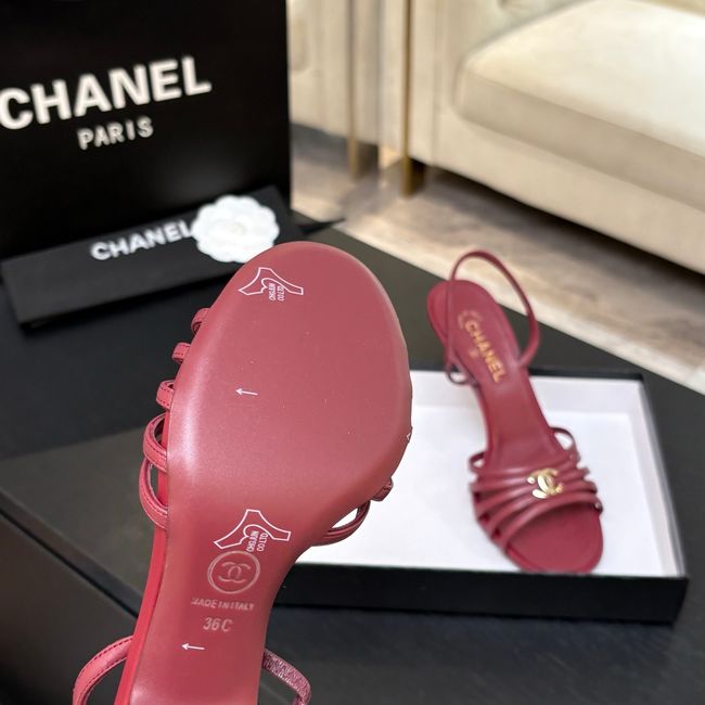 Chanel Slingbacks Lambskin heels 9CM 64125-4 Chanel Slingbacks Lambskin heels 9CM 64125-4