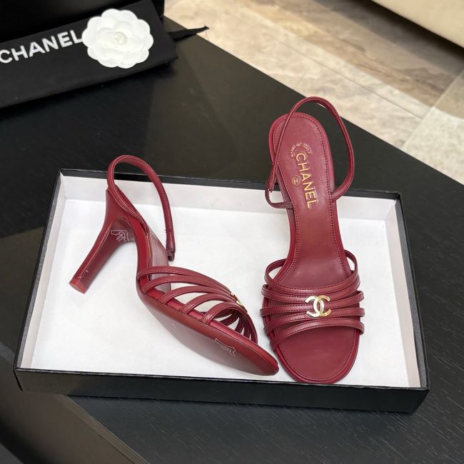 Chanel Slingbacks Lambskin heels 9CM 64125-4 Chanel Slingbacks Lambskin heels 9CM 64125-4