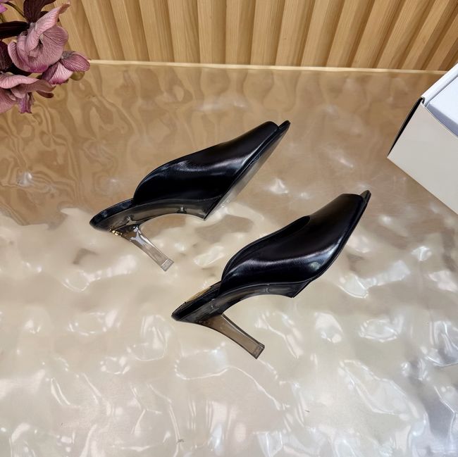 Saint Laurent BABYLONE mules in smooth leather 64127-1 Saint Laurent BABYLONE mules in smooth leather 64127-1