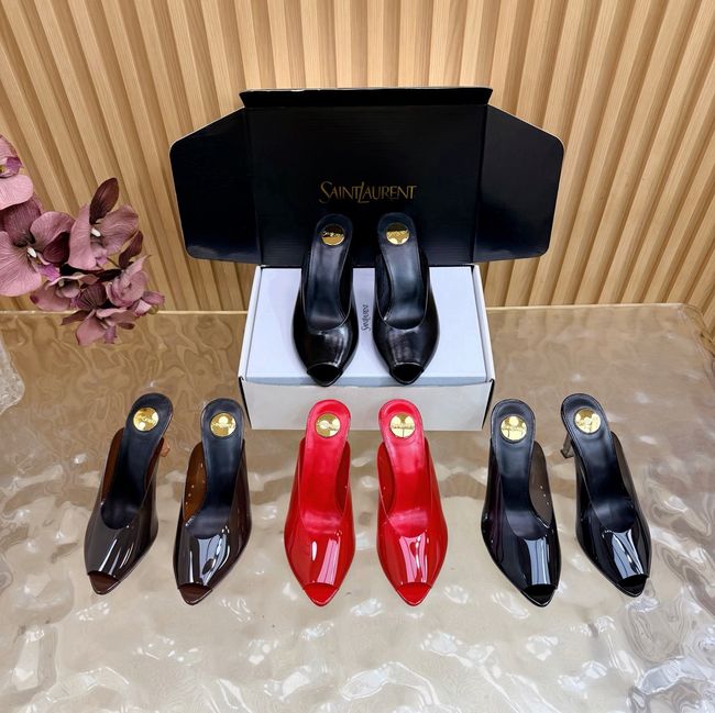 Saint Laurent BABYLONE mules in smooth leather 64127-1 Saint Laurent BABYLONE mules in smooth leather 64127-1