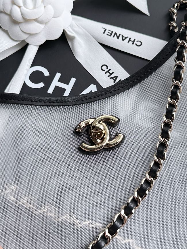 Chanel Large Shopping Bag AS5463 Transparent & Black Chanel Large Shopping Bag AS5463 Transparent & Black