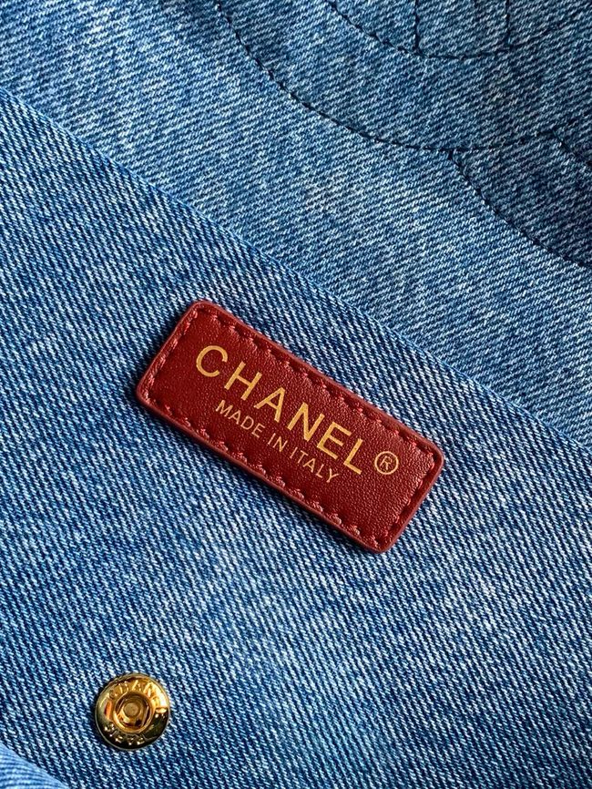 CHANEL Maxi Flapbag AS6281 denim blue CHANEL Maxi Flapbag AS6281 denim blue