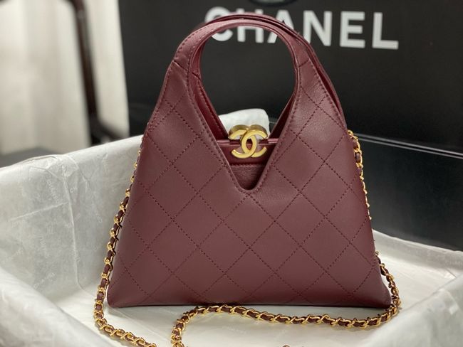 Chanel Small Shopping Bag AS6392 Burgundy Chanel Small Shopping Bag AS6392 Burgundy