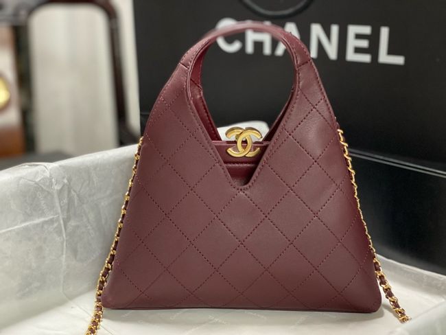 Chanel Small Shopping Bag AS6392 Burgundy Chanel Small Shopping Bag AS6392 Burgundy