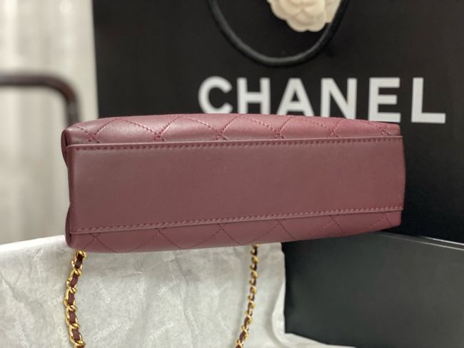 Chanel Small Shopping Bag AS6392 Burgundy Chanel Small Shopping Bag AS6392 Burgundy