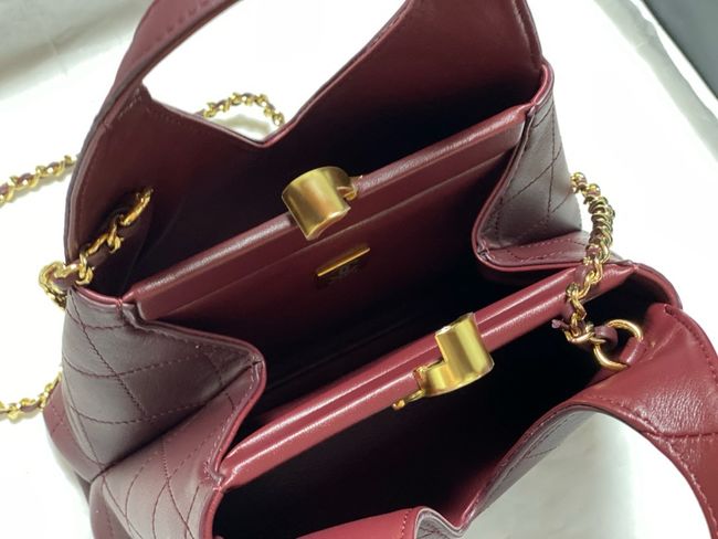 Chanel Small Shopping Bag AS6392 Burgundy Chanel Small Shopping Bag AS6392 Burgundy