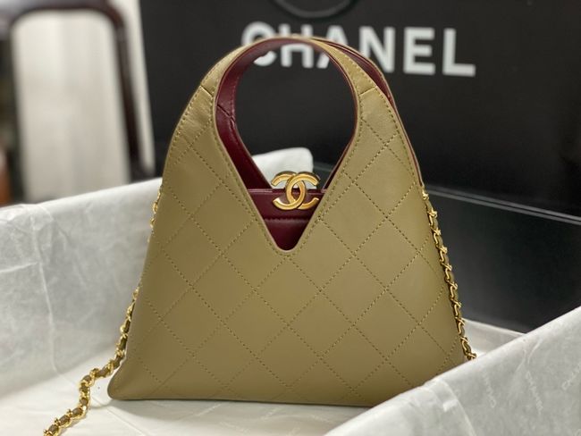 Chanel Small Shopping Bag AS6392 khaki Chanel Small Shopping Bag AS6392 khaki