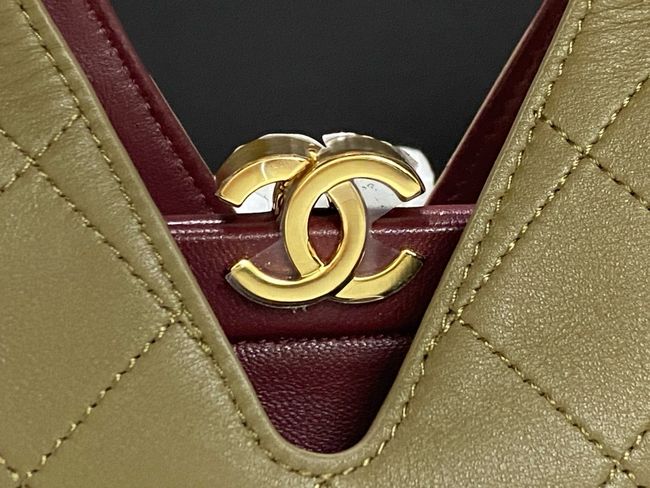 Chanel Small Shopping Bag AS6392 khaki Chanel Small Shopping Bag AS6392 khaki