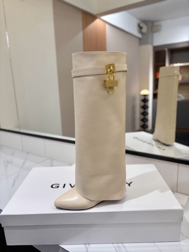 Givenchy High Boots Calfskin Heel 8.5CM 64150-2 Givenchy High Boots Calfskin Heel 8.5CM 64150-2