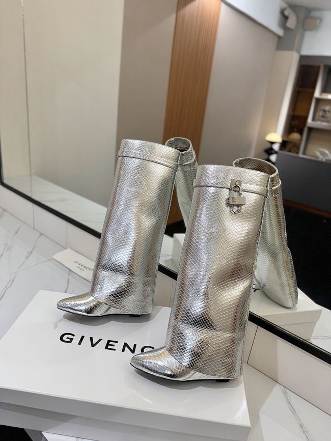 Givenchy High Boots Calfskin Heel 8.5CM 64150-5 Givenchy High Boots Calfskin Heel 8.5CM 64150-5