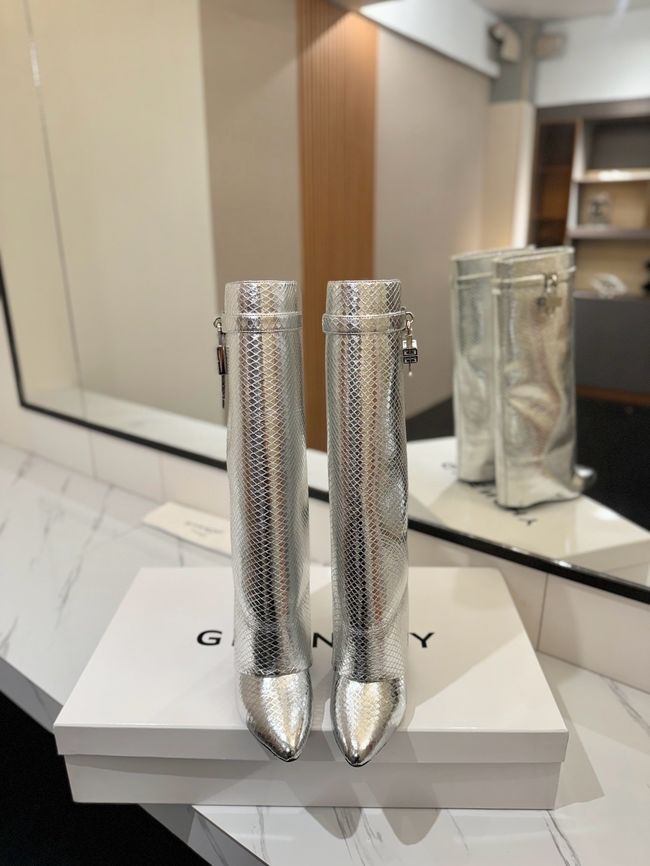Givenchy High Boots Calfskin Heel 8.5CM 64150-5 Givenchy High Boots Calfskin Heel 8.5CM 64150-5
