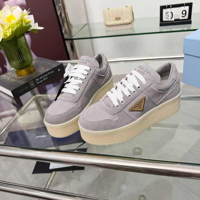 Prada Downtown Bold Re-Nylon and suede sneakers 1E792M-2 Prada Downtown Bold Re-Nylon and suede sneakers 1E792M-2