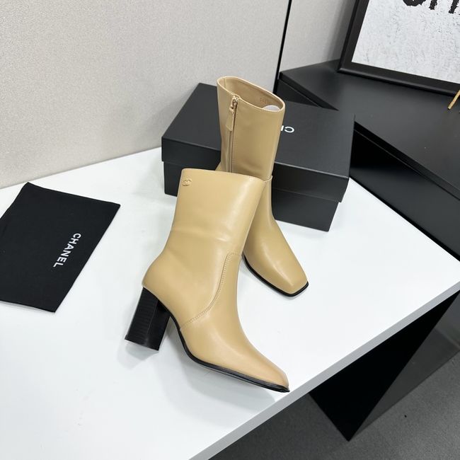 Chanel Mid-Calf Boots Shiny Calfskin 64243-4 Chanel Mid-Calf Boots Shiny Calfskin 64243-4