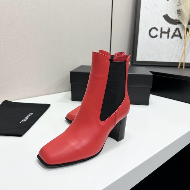 Chanel Mid-Calf Boots Shiny Calfskin 64243-5 Chanel Mid-Calf Boots Shiny Calfskin 64243-5
