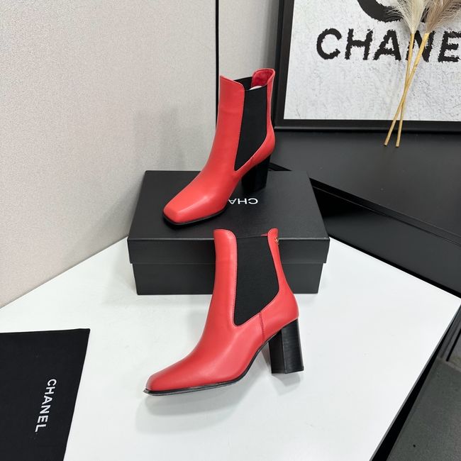 Chanel Mid-Calf Boots Shiny Calfskin 64243-5 Chanel Mid-Calf Boots Shiny Calfskin 64243-5