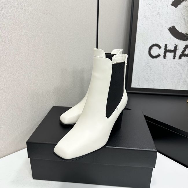 Chanel Mid-Calf Boots Shiny Calfskin 64243-8 Chanel Mid-Calf Boots Shiny Calfskin 64243-8