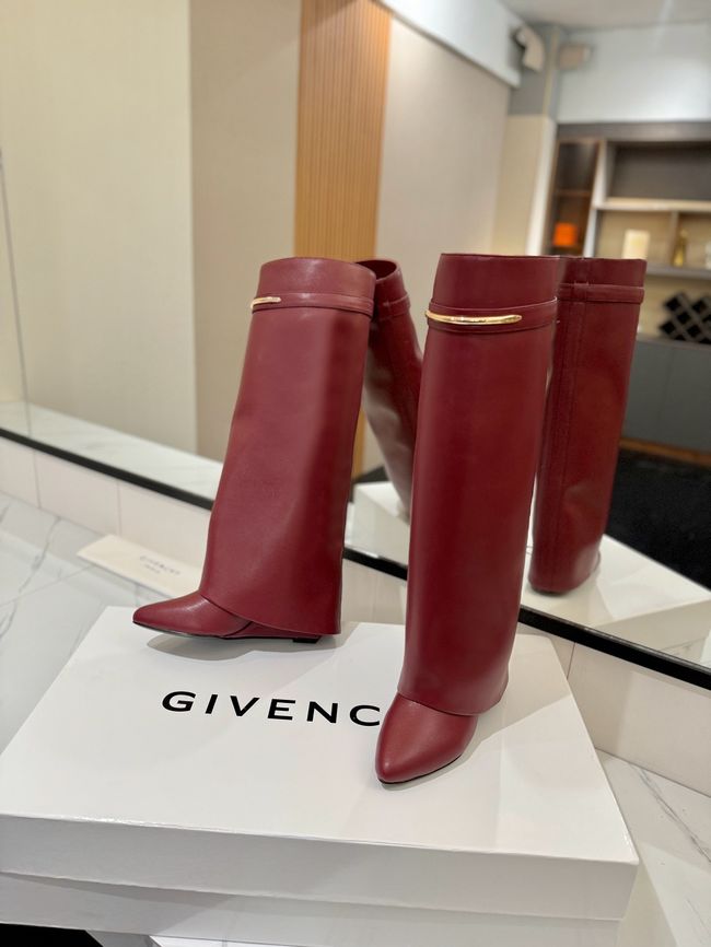 Givenchy High Boots Shiny Calfskin high heels 8.5CM 65261-5 Givenchy High Boots Shiny Calfskin high heels 8.5CM 65261-5