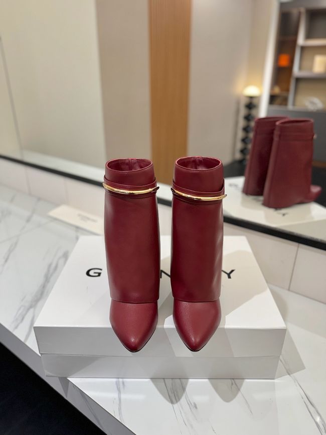 Givenchy Mid-Calf Boots Shiny Calfskin high heels 8.5CM 65260-4 Givenchy Mid-Calf Boots Shiny Calfskin high heels 8.5CM 65260-4
