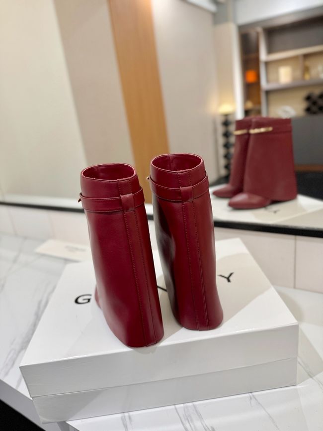 Givenchy Mid-Calf Boots Shiny Calfskin high heels 8.5CM 65260-4 Givenchy Mid-Calf Boots Shiny Calfskin high heels 8.5CM 65260-4