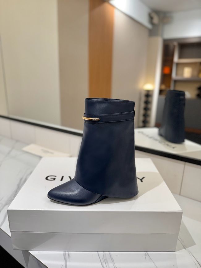 Givenchy Mid-Calf Boots Shiny Calfskin high heels 8.5CM 65260-5 Givenchy Mid-Calf Boots Shiny Calfskin high heels 8.5CM 65260-5