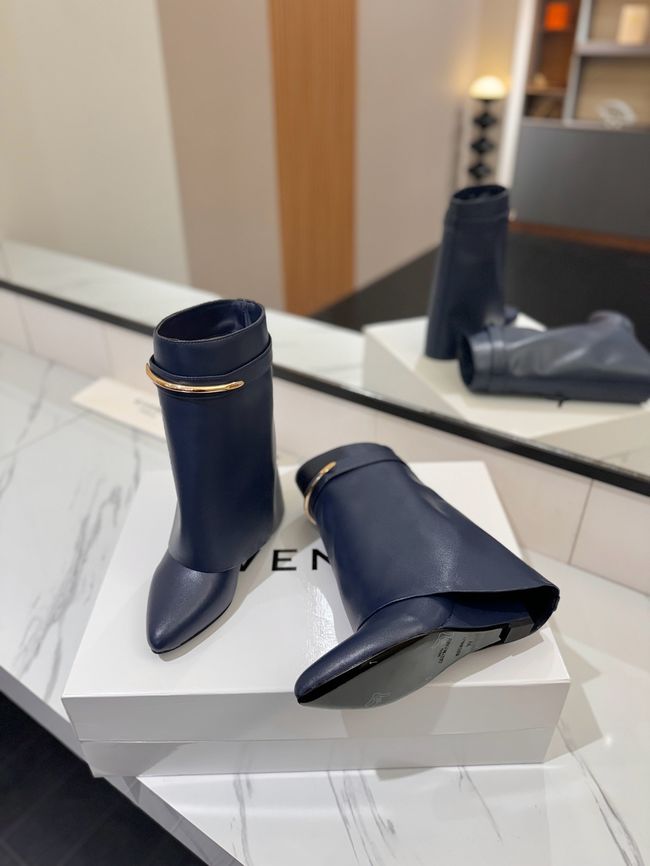Givenchy Mid-Calf Boots Shiny Calfskin high heels 8.5CM 65260-5 Givenchy Mid-Calf Boots Shiny Calfskin high heels 8.5CM 65260-5