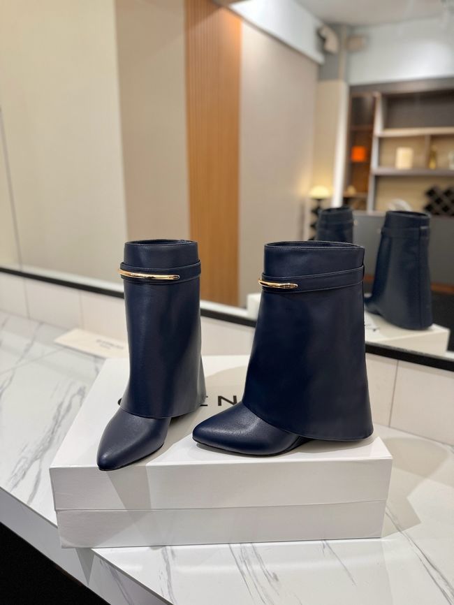 Givenchy Mid-Calf Boots Shiny Calfskin high heels 8.5CM 65260-5 Givenchy Mid-Calf Boots Shiny Calfskin high heels 8.5CM 65260-5