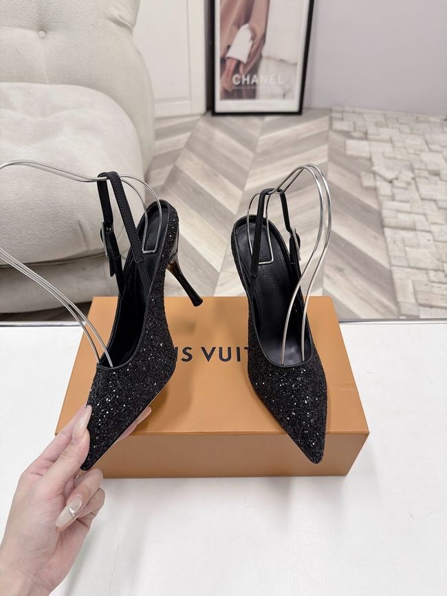 Louis Vuitton Twist Slingback Pump 9CM 64256-1 Louis Vuitton Twist Slingback Pump 9CM 64256-1