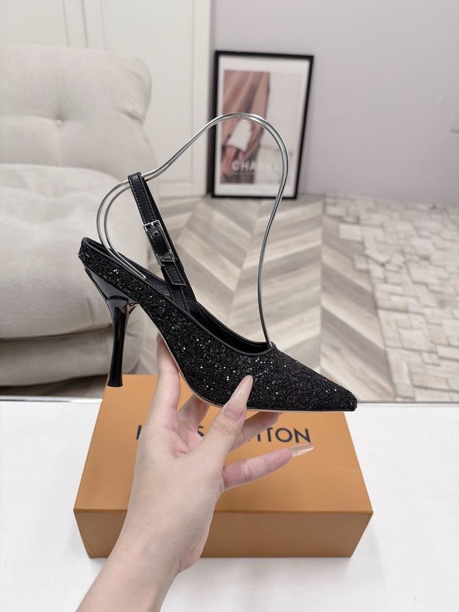 Louis Vuitton Twist Slingback Pump 9CM 64256-1 Louis Vuitton Twist Slingback Pump 9CM 64256-1