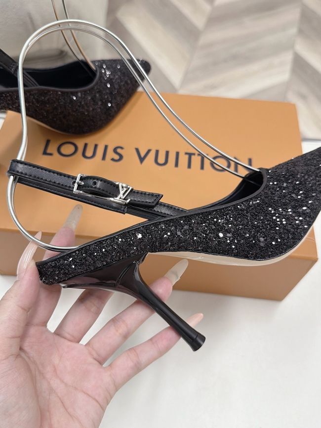 Louis Vuitton Twist Slingback Pump 9CM 64256-1 Louis Vuitton Twist Slingback Pump 9CM 64256-1
