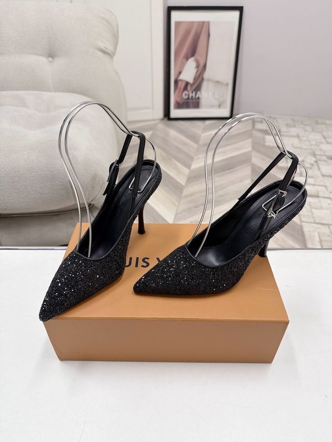 Louis Vuitton Twist Slingback Pump 9CM 64256-1 Louis Vuitton Twist Slingback Pump 9CM 64256-1