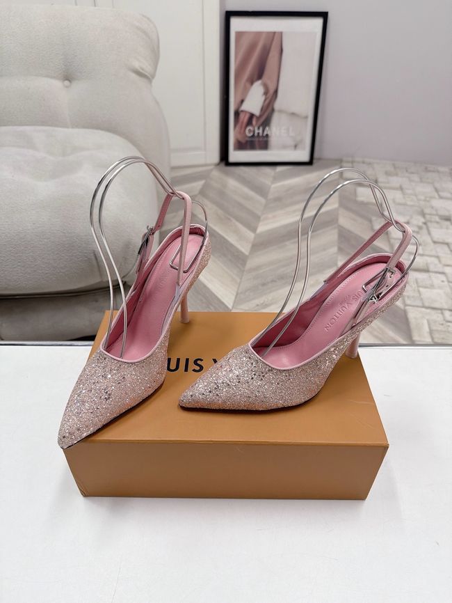 Louis Vuitton Twist Slingback Pump 9CM 64256-2 Louis Vuitton Twist Slingback Pump 9CM 64256-2