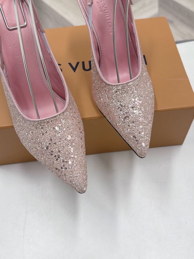 Louis Vuitton Twist Slingback Pump 9CM 64256-2 Louis Vuitton Twist Slingback Pump 9CM 64256-2