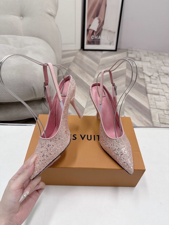 Louis Vuitton Twist Slingback Pump 9CM 64256-2 Louis Vuitton Twist Slingback Pump 9CM 64256-2