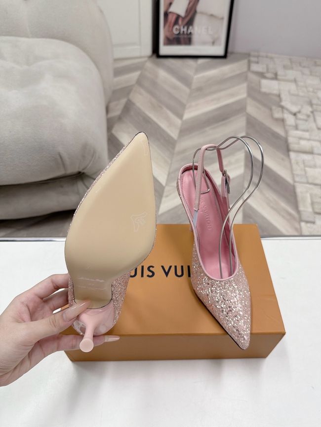 Louis Vuitton Twist Slingback Pump 9CM 64256-2 Louis Vuitton Twist Slingback Pump 9CM 64256-2